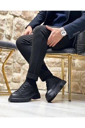 کفش کژوال مشکی مردانه چرم خالص ByItallanoshoes - کد 796108512