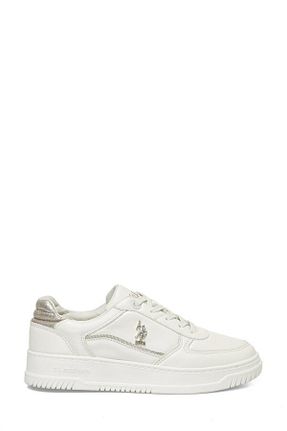 کفش اسنیکر بژ زنانه بند دار U.S. Polo Assn. - کد 861960672