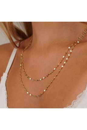 گردنبند طلا زرد زنانه 14 عیار İzgi Kuyumculuk - کد 815947035