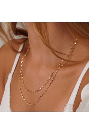 گردنبند طلا زرد زنانه 14 عیار İzgi Kuyumculuk - کد 815947035