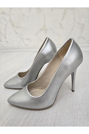 کفش پاشنه بلند کلاسیک طوسی زنانه جیر butik prd - کد 861002160