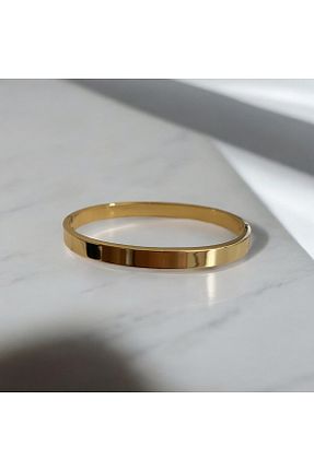 دستبند استیل (فولاد) طلائی استیل ضد زنگ SAMİLA ACCESSORY - کد 861004153