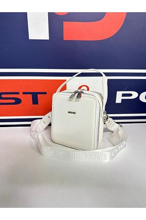 کیف دوشی سفید زنانه چرم مصنوعی Just Polo - کد 879920752