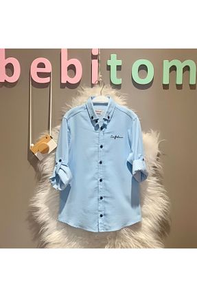 پیراهن آبی بچه گانه تنگ bebitomkids - کد 861013598