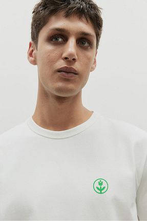 تیشرت سفید مردانه رگولار H&M - کد 861031333