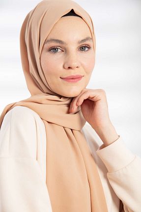 شال سفید زنانه کرپ PURESCARFS - کد 859227206