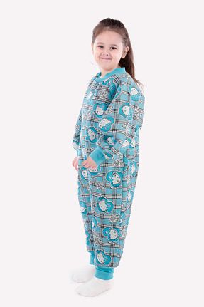 سرهمی خواب آبی بچه گانه پنبه ای Begisa - کد 771496807