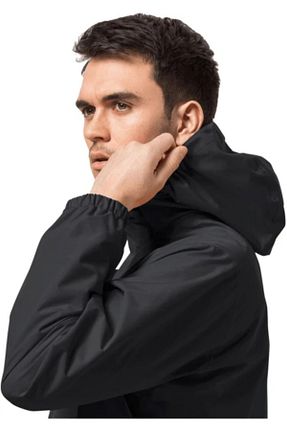 بادگیر و بارانی اسپرت مشکی مردانه پارچه Jack Wolfskin - کد 349512089