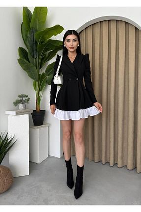 لباس مجلسی و فارغ التحصیلی مشکی زنانه بافتنی conconmoda - کد 851039980