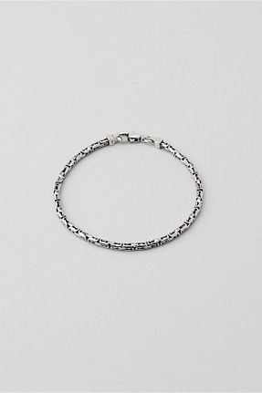 دستبند نقره سفید مردانه 925 عیار So Chic - کد 860843880