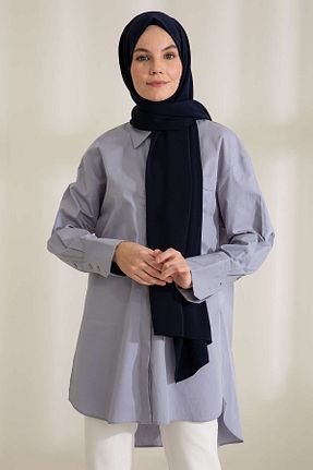 شال سرمه ای زنانه Medine İpeği PURESCARFS - کد 849617691