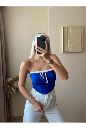 بلوز سرمه ای زنانه ساده Zora Butik - کد 849126069