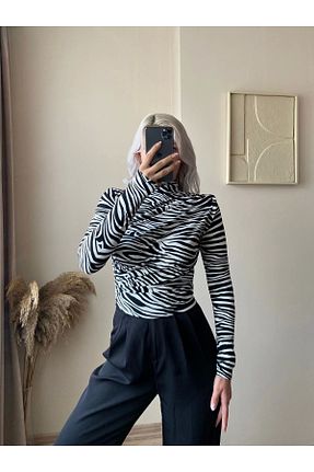 بلوز رنگی زنانه کراپ Zora Butik - کد 854753491