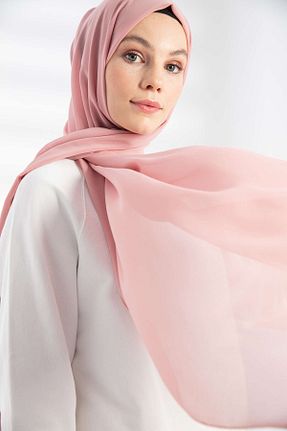 شال صورتی زنانه شیفون PURESCARFS - کد 849768555