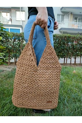 کیف دوشی قهوه ای زنانه حصیر SİSTER BAG DESIGN - کد 860757905