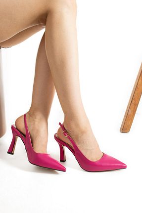 کفش پاشنه بلند کلاسیک صورتی زنانه ساتن ShoeTek - کد 834900229
