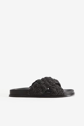 صندل مشکی زنانه پاشنه کوتاه (1 - 4 سانتی متر) H&M - کد 859089328