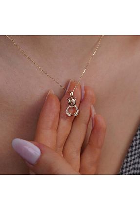گردنبند طلا زرد زنانه 14 عیار İzgi Kuyumculuk - کد 835415159