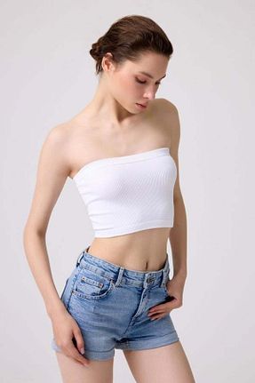 نیم تنه سفید زنانه مخلوط پلی آمید Cottonhill - کد 836314856