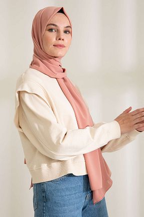 شال صورتی زنانه Medine İpeği PURESCARFS - کد 849617764