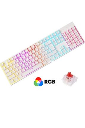 کیبورد گیمر سفید Sarftech - کد 736064086