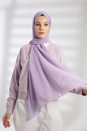 شال بنفش زنانه شیفون PURESCARFS - کد 849768444