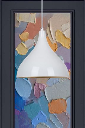 لوستر سفید فلزی Bamyum - کد 3500486