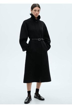 کفش لوفر مشکی زنانه پارچه ای MANGO - کد 842002807