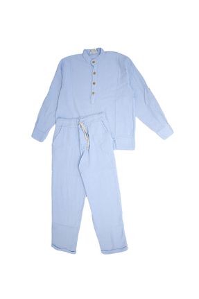 ست گرمکن آبی زنانه پنبه ای rg kidsstore - کد 859243214