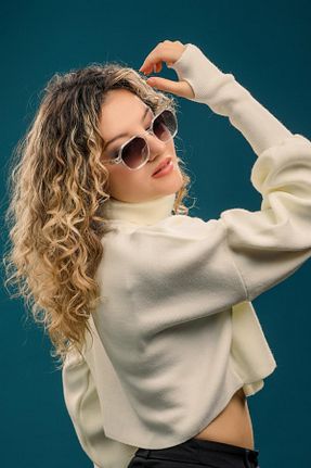 عینک آفتابی نارنجی زنانه UV400 Bern Glasses - کد 659914975