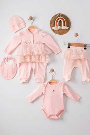بعد از زایمان صورتی بچه گانه پنبه ای Babydonat - کد 665620540