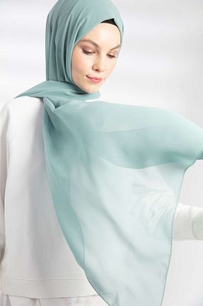 شال سبز زنانه شیفون PURESCARFS - کد 849768502