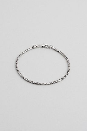 دستبند نقره سفید مردانه 925 عیار So Chic - کد 860843926