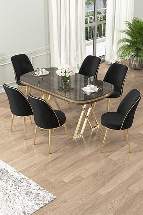 ست میز آشپزخانه طوسی MDF Canisa - کد 820976683