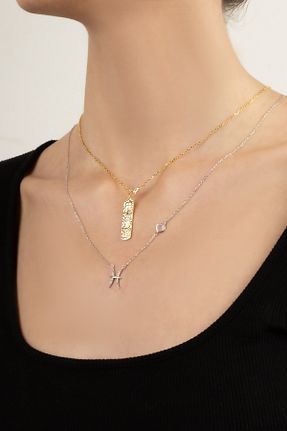 گردنبند نقره زرد زنانه 925 عیار So Chic - کد 733429827
