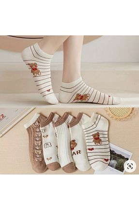 جوراب قهوه ای زنانه پنبه ای Boliva - کد 801888601