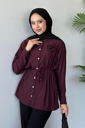پیراهن حجاب بنفش زنانه 3/4 Boy HAZA MODA - کد 849905868