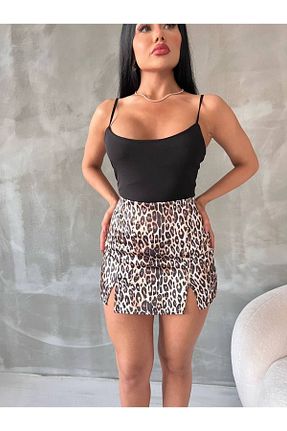 دامن سبز زنانه ساتن khar - کد 861111041