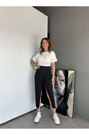 دامن مشکی زنانه پارچه Zerrincan Giyim - کد 845144758