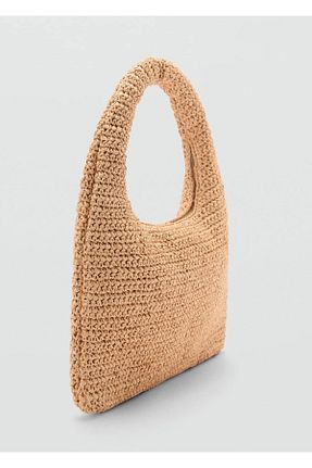 کیف دوشی بژ زنانه پارچه ای MANGO - کد 837362395