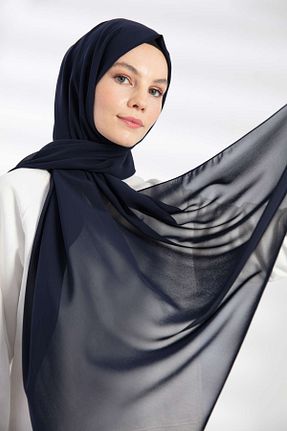 شال سرمه ای زنانه شیفون PURESCARFS - کد 849768448