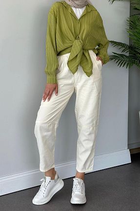 شلوار حجاب بژ زنانه HAZA MODA - کد 852379040