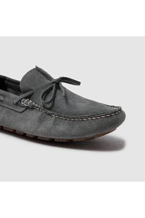 کفش لوفر طوسی مردانه چرم خالص Togo - کد 860577432