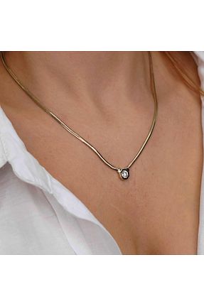 گردنبند طلا زرد زنانه 14 عیار İzgi Kuyumculuk - کد 824853047