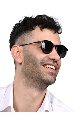 عینک آفتابی مشکی مردانه UV400 Bern Glasses - کد 813636588