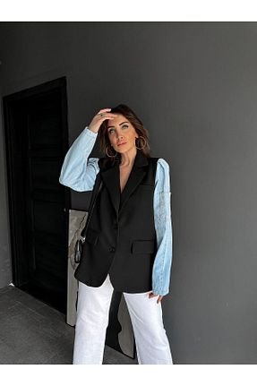 کت مشکی زنانه رگولار Zerrincan Giyim - کد 850004913