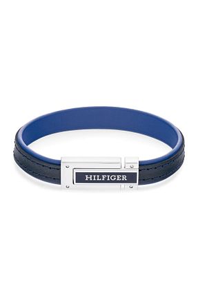 دستبند جواهر سرمه ای مردانه چرم Tommy Hilfiger - کد 836054746
