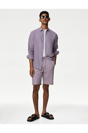 پیراهن بنفش مردانه رگولار Marks & Spencer - کد 861181870