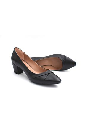 کفش پاشنه بلند کلاسیک مشکی زنانه چرم مصنوعی Prego - کد 838877128