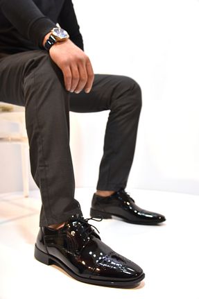کفش کلاسیک مشکی مردانه چرم خالص Pierre Cardin - کد 645425784